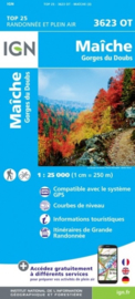 Wandelkaart Maiche, Goumois, Chaquemont, Gorges de Doubs | Jura | IGN 3623OT - IGN 3623 OT | ISBN 9782758550426