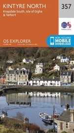 Wandelkaart Kintyre North | Ordnance Survey Explorer Map 357 | 1:25.000 | ISBN 9780319246085