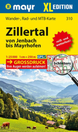 Wandelkaart Zillertal XL - Zillertaler Alpen | Walter Mayr 310 | 1:25.000 | ISBN 9783854914433