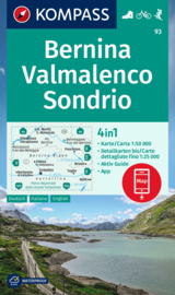 Wandelkaart Bernina - Sondrio | Kompass 93 | 1:50.000 | ISBN  9783991215905