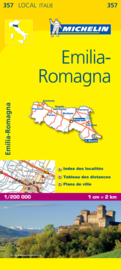 Wegenkaart - Fietskaart Michelin Emilia Romagna 357 | 1:200.000 | ISBN 9782067127197