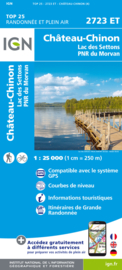 Wandelkaart Montsauche-les-Settons, Chateau-Chinon | PN Morvan | IGN 2723ET - IGN 2723 ET | ISBN9782758552994