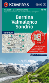 Wandelkaart Bernina - Sondrio | Kompass 93 | 1:50.000 | ISBN  9783991542797