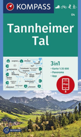 Wandelkaart Tannheimer Tal | Kompass 04 | 1:35.000 | ISBN 9783990446317