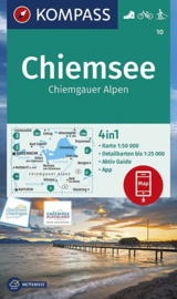 Wandelkaart Chiemsee , Simssee |  Kompass 10 | 1:50.000 | ISBN 9783990447215