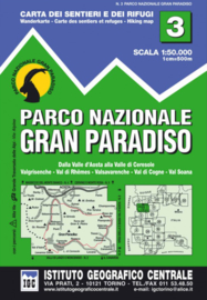 Wandelkaart Il Parco Nazionale Del Gran Paradiso | IGC nr. 3 | 1:50.000 - ISBN 9788896455036