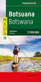 Wegenkaart Botswana | Freytag & Berndt | 1:1,1 miljoen | ISBN 9783707924756