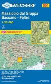 Wandelkaart Monte Grappa - Bassano - Feltre - Dolomieten | Tabacco 51 | 1:25.000 | ISBN 9788883150869