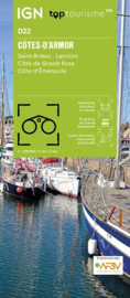 Wegenkaart - Fietskaart Côtes-d'Armor - St-Brieuc Lannion - Cöte Granit Rose | IGN D22 | ISBN 9782758553243
