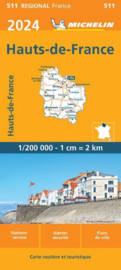 Wegenkaart  Haute de France - Nord Pas de Calais - Picardië 2024 | Michelin 17511 | ISBN 9782067262393