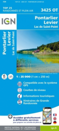 Wandelkaart Pontarlier, Levier, Lac de Saint Point | Jura |  IGN 3425OT - IGN 3425 OT | ISBN 9782758550204