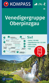 Wandelkaart Venedigergruppe / Oberpinzgau | Kompass 38 | 1:50.000 | ISBN 9783990443989