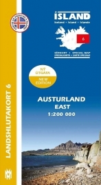 Wegenkaart - Fietskaart Austurland / Oost IJsland 06 | 1:200 000 | Mal og menning | ISBN 9789979333814