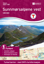 Wandelkaart Sunnmørsalpane West 2691 | Nordeca | 1:50.000 | ISBN 7046660026915