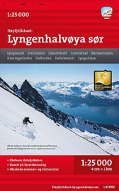 Wandelkaart Lyngenhalvøya Sor | Calazo Forlag | 1:25.000 | ISBN 9789189541528