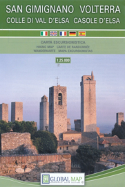 Wandelkaart Volterra / San Gimignano - Toscane | Global Map | 1:25.000 | ISBN 9788833032665