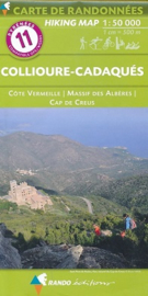Wandelkaart Roussillon - Collioure-Cadaqués - Côte Vermeile  (Frankrijk - Pyreneeen) | Rando Editions 11 | ISBN 9782344021316