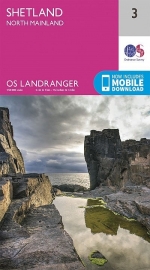 Wandelkaart Shetland, North Mainland | Ordnance Survey 3 | ISBN  9780319261019