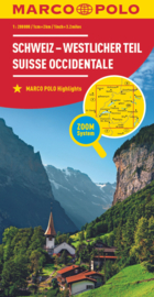 Wegenkaart - Fietskaart Zwitserland West | Marco Polo | 1:200.000 | ISBN 9783575016584