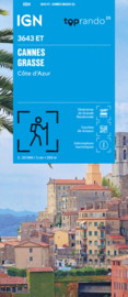 Wandelkaart Cannes, Grasse, Antibes, Vence, St.-Paul, le Bar-sur-Loup, Juan les Pins Alpen | Provence | IGN 3643ET - IGN 3643 ET | ISBN 9782758557777