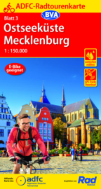 Fietskaart Ostseeküste / Mecklenburg nr. 3 | ADFC Radtourenkarte | 1:150.000 | ISBN 9783969900628