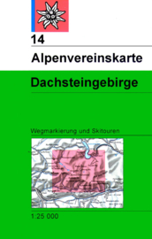 Wandelkaart Dachstein 14 | OAV | 1:25.000 | ISBN 9783928777278