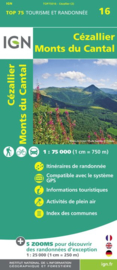 Wandelkaart - Fietskaart Cézallier, Monts du Cantal nr. 16 | ISBN 9782758535843