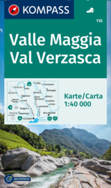 Wandelkaart Valle Maggia - Val Verzasca | Kompass 110 | 1:40.000 | ISBN 9783991219804