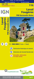 Wegenkaart - Fietskaart Laval - Fougeres | IGN 116 | ISBN 9782758543657