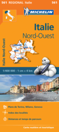 Wegenkaart Italie Noordwest | Michelin nr. 561 | 1:400.000 | ISBN 9782067183919