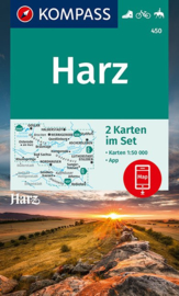 Wandelkaart Harz | Kompass 450 Harz  | 1:50.000 | ISBN 9783990449172
