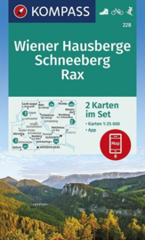 Wandelkaart Wiener Hausberge-Rax-Schneeberg | Kompass 228 | ISBN 9783990446379