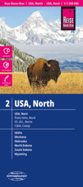 Wegenkaart USA 2, Noord - Idaho, Montana, Wyoming, North Dakota, South Dakota, Nebraska | Reise Know How | 1:1.250.000 | ISBN 9783831773534