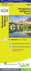 Wegenkaart - Landkaart fietskaart Perigueux - Bergerac | IGN 153 | 1:100.000 | ISBN 9782758547679
