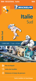 Wegenkaart Italie Sud | Michelin 564 | 1:400.000 | ISBN 9782067184039