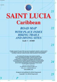 Wegenkaart Saint Lucia | Kaprowski | 1:45.000 | ISBN 9791095793083