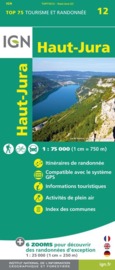 Wandelkaart - Fietskaart Parc naturel régional Haut-Jura nr. 12  | 1:75.000 | ISBN 9782758538554