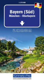 Wegenkaart Bayern Süd - München Oberbayern, Nr. 08 | Kümmerly + Frey | 1:275 000 | ISBN 9783259300671