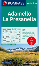 Wandelkaart Adamello, La Presanella | Kompass 71 | 1:50.000 | ISBN 9783990445006