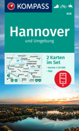 Wandelkaart Hannover und Umgebung | Kompass 848 - 2 delige set | 1:50.000 | ISBN 9783991215639