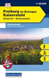 Wandelkaart Schwarzwald Freiburg i.Br. - Kaiserstuhl - Feldberg  | Kümmerly & Frey 25 | 1:35.000 | ISBN 9783259009741
