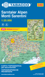Wandelkaart Monti Sarentini  - Sarntaler Alpen | Tabacco | Tabacco 40 | 1:25.000 | ISBN 9788883150548