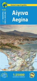 Wandelkaart Aigina | Anavasi 10.10 | 1:25.000 | ISBN 9789609412858