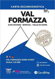 Wandelkaart Val Formazza - Alpe Devero - Binntal - Valle di Goms | Geo4Map kaart 10 | 1:25.000 | ISBN 9788899606046