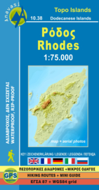 Wandelkaart Rhodos | Anavasi 10.38 | 1:75.000 | ISBN 9789609412162