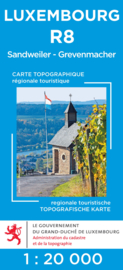 Wandelkaart Sandweiler / Grevenmacher | Topografische dienst Luxembourg 08 | ISBN 5425013060448