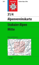 Wandelkaart Stubaier Alpen Mitte 31/4 | OAV | 1:25.000 | ISBN 9783937530796