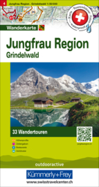 Wandelkaart Jungfrau Region | Kümmerly en Frey 4 | 1:50.000 | ISBN 9783828309494