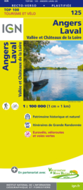 Wegenkaart - Fietskaart Angers - Laval | IGN 125 | ISBN 9782758543718