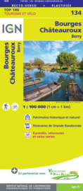 Wegenkaart - Fietskaart Bourges - Chateauroux | IGN 134 | ISBN 9782758547570